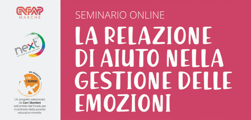 Seminario online: La relazione di aiuto nella gestione delle emozioni